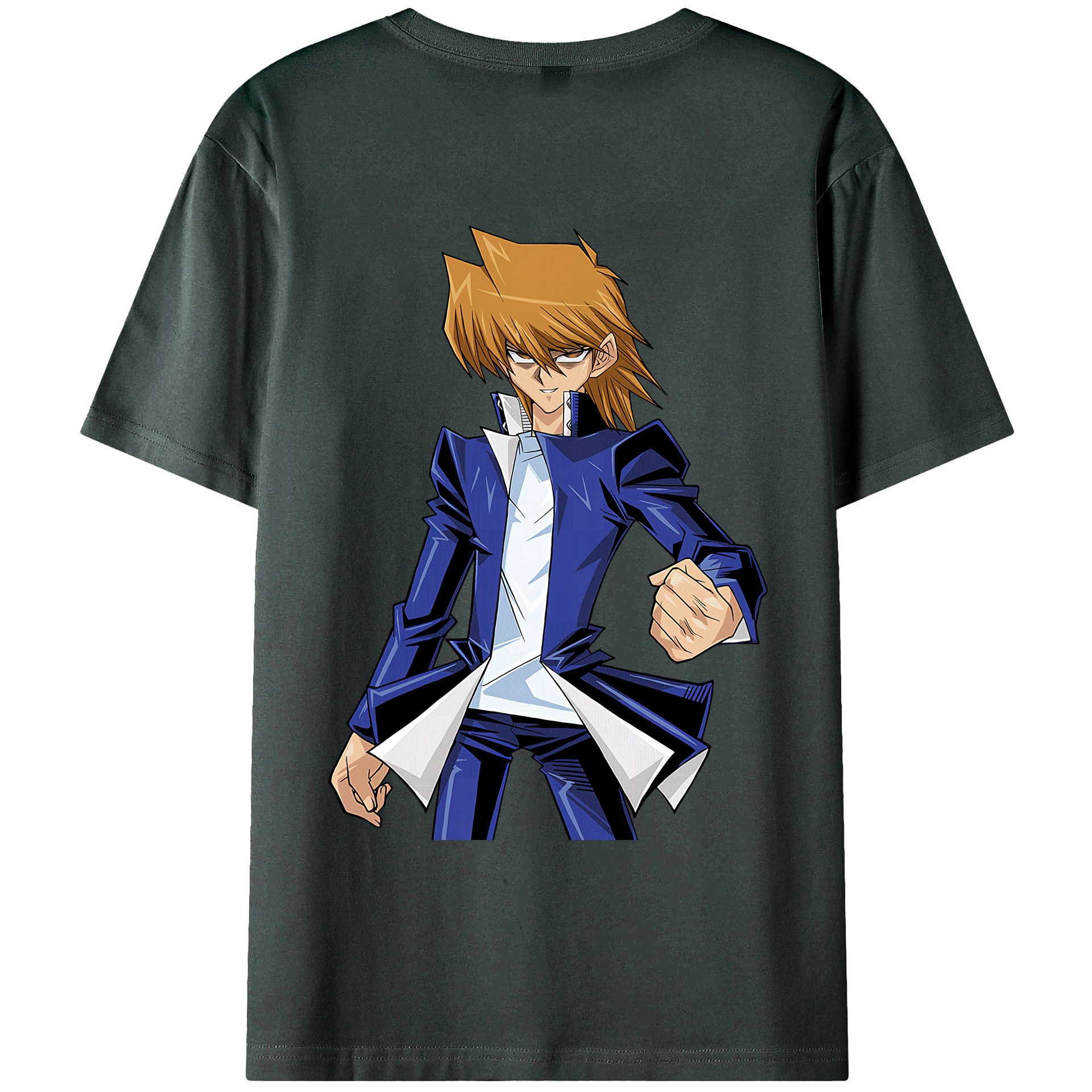 （画像用） 遊☆戯☆王 Yu-Gi-Oh! 綿100％ メンズ半袖Tシャツ（バックプリント） 通気性